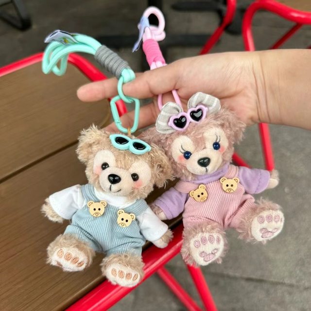 Shirley Rose Bag Doll Pendant Car Key Backpack Plush Decoration Cartoon Backpack Cute Doll Accessories for Girls