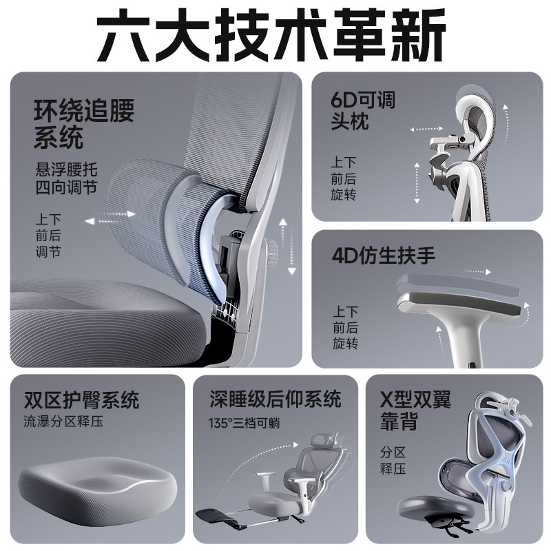 Эргономичное игровое кресло Changdong cd-w6001-0213 с подставкой для ног