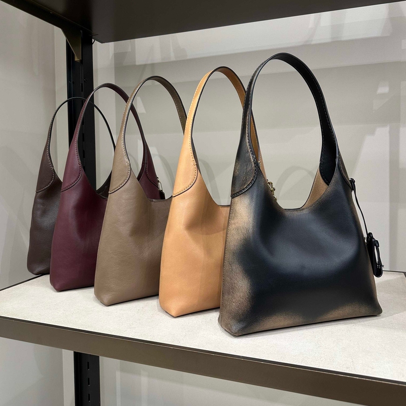 Brooklyn Style Hobo Underarm Bag Genuine Leather Suede Shoulder Bag Commuter Tote Bag Women's Brooklyn Bag