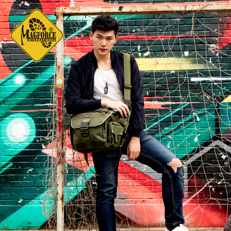 MAGFORCE McGurthus Taima 0439 Horizontal Multifunctional Large Saddle Bag Outdoor Multifunctional Shoulder Bag Multilayer