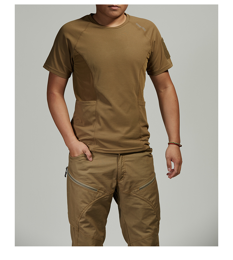 MAGFORCE Tracy Hawes Đài Loan Ma trang phục C0106 fan cầm tay đổ mồ hôi tốc độ khô nam T-shirt - Quần áo ngoài trời ao gio nu
