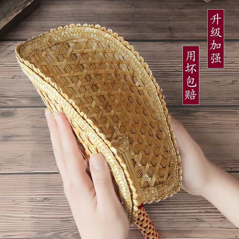 复古风潮来袭!老式手工编扇草扇子,带你穿越回清凉夏日!-儿童口风琴-淘宝好物网
