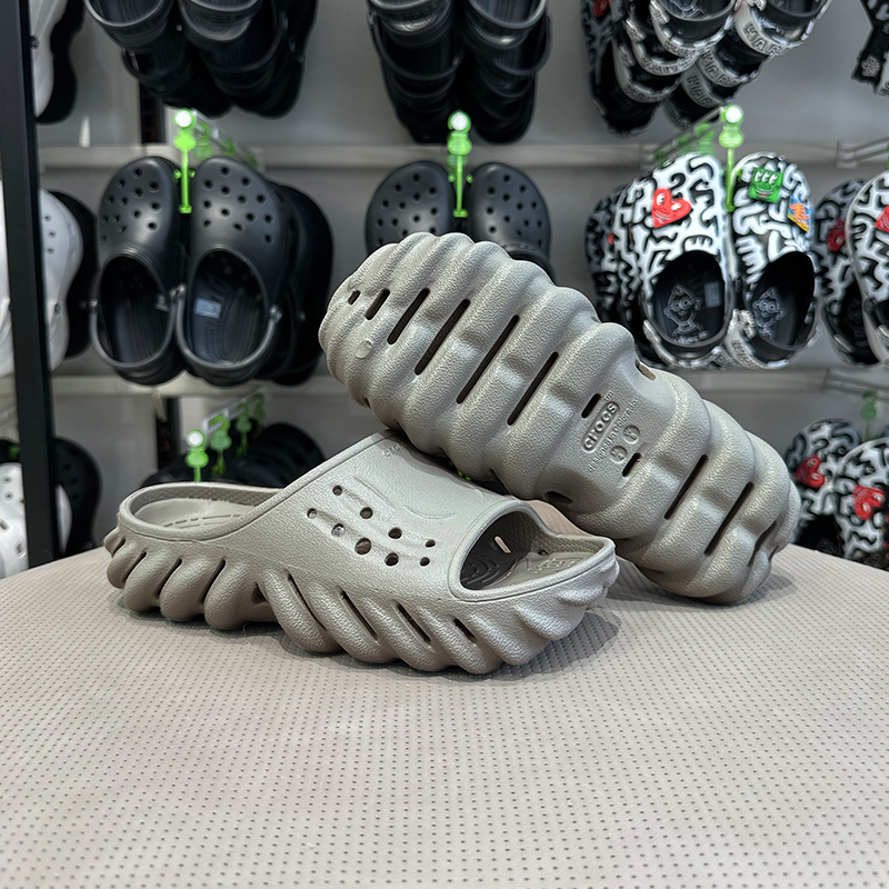 Crocs Summer Thick-Soled Slippers, Comfortable Beach Shoes, Bobo Sandals, Open-Toe Flip-Flops 208170