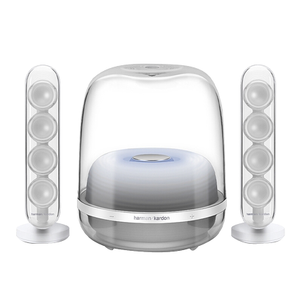 Глянцевый Harman Katon Aura Studio3 Crystal 4-го поколения беспроводная Bluetooth-колонка с тяжёлым сабвуфером барабанного типа