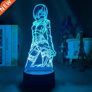 3D лампа атака на Титана Микаса Акерман фигура Kids Nightlig