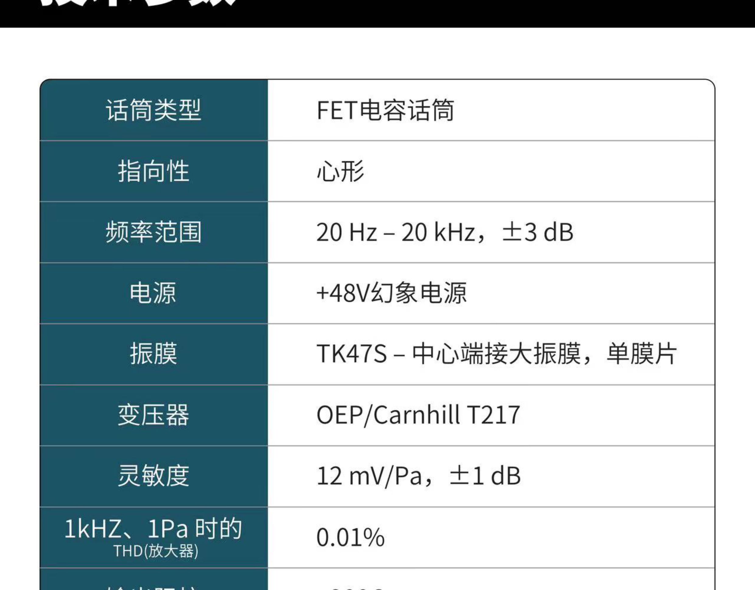 Telefunken/德律风根 TF17大振膜电容话筒插图5