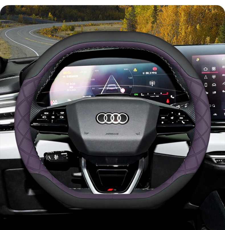 2026 Model Saic Faw Audi A5L Steering Wheel Cover, Ultra-Thin Car Steering Wheel Cover Specifically for Q4, Q5, Q6, and E-Tron