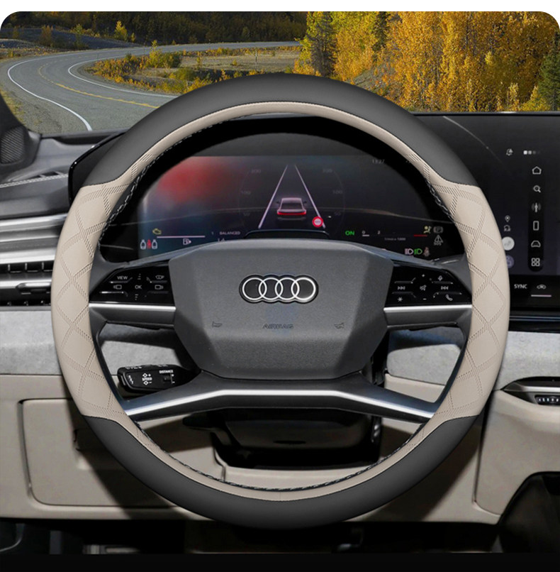 2026 Model Saic Faw Audi A5L Steering Wheel Cover, Ultra-Thin Car Steering Wheel Cover Specifically for Q4, Q5, Q6, and E-Tron
