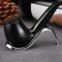 Stainless steel pipe rack mens pipe special accessories alloy metal handicraft pipe holder high heel rack drag cigarette seat
