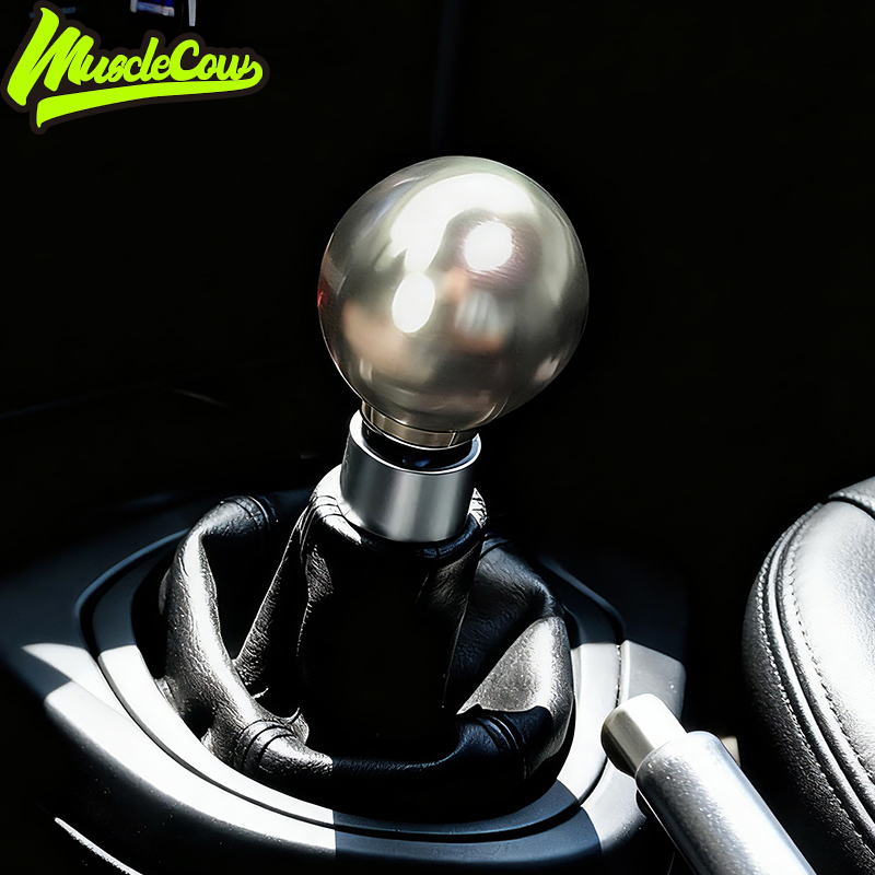 Jdm Car Modified Gear Shift Knob Manual Transmission Gear Handle Aluminum Alloy Gear Handle Universal Metal Round Ball Handle