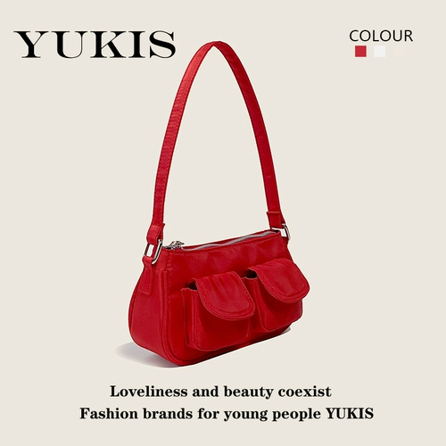 Брендовая дизайнерская сумка через плечо, нейлоновая сумка на одно плечо, сумка подмышку, Южная Корея, тренд сезона