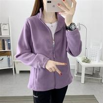 Fleece jacket winter new mens polar fleece jacket middle-aged and elderly outdoor thickened warm casual cardigan jacket for women