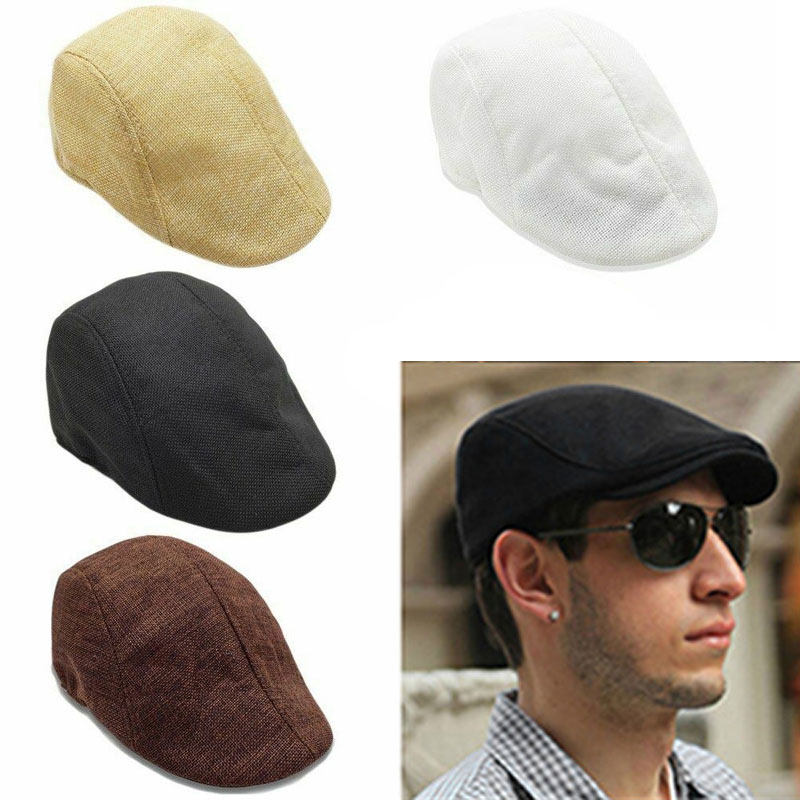 vintage newsboy cap – gatsby & ivy flat peaked driving hat
