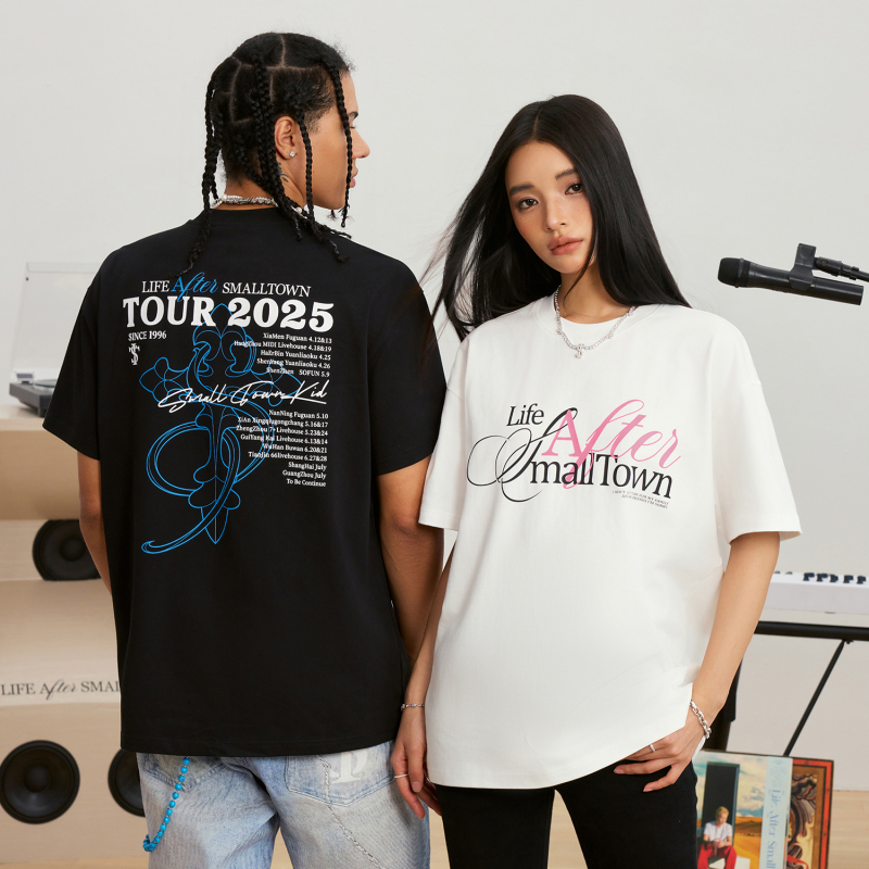 【Last Tour Limited Edition】Asen Same Style Stk Smalltownkid Short Sleeve T-Shirt Baroque Unisex Trendy T-Shirt