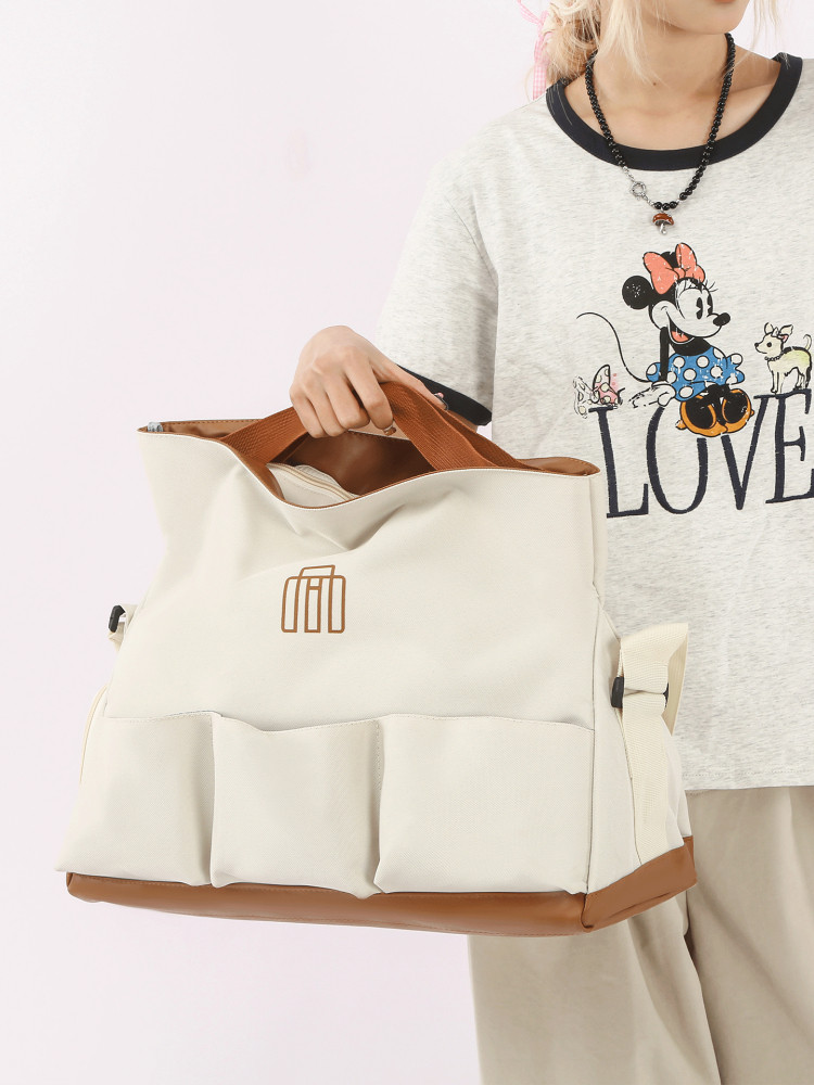 Sports and Fitness Bag, Large Capacity, Men's and Women's Hand-Held Crossbody Bag, Casual Travel Bag, Independent Shoe Compartment, Shoulder Bag, Messenger Bag