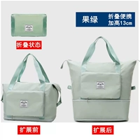 Складывание фруктов зеленого цвета