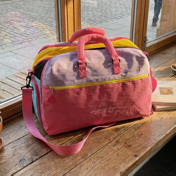 Dopamine Short Trip Bag, Large Capacity, Multi-Layered, Can Be Attached to a Trolley Case, Luggage Bag, Carry-On Bag, Budget Airline Essential