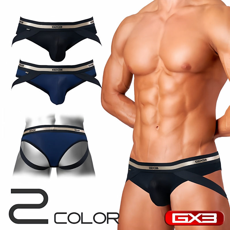 Gx3 Trendy Classic Men's Triangle Briefs Low-Rise Sexy Soft High-Elastic Comfortable Breathable T-Pants One Pack