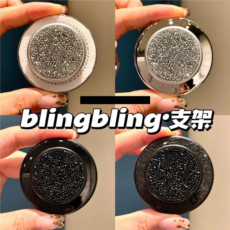Blingbling Stand with Swarovski Crystals, Retractable Airbag, Strong Magnetic Phone Holder Blingbling Stand with Swarovski Crystals, Retractable Airbag, Strong Magnetic Phone Holder