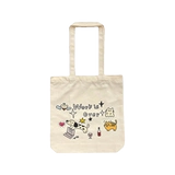 Шоппер, милый тканевый мешок с молнией, ручная роспись, японские и корейские