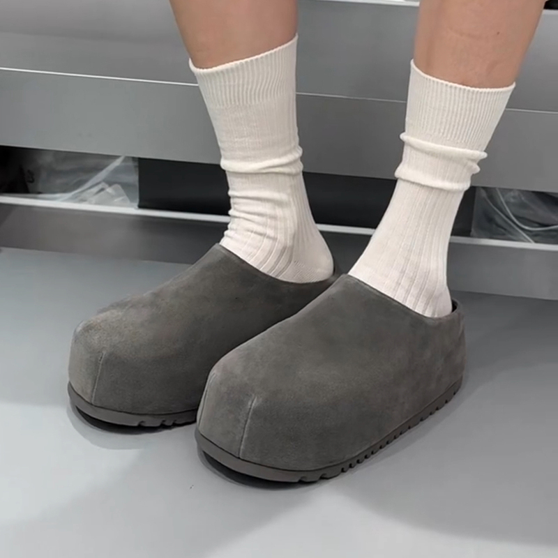 Sheepskin Version ~ Retro Frosted Half-Mule Closed-Toe Shoes, Popular Simple Thick-Soled Height-Increasing Versatile Birkenstock-Style Outdoor Women's Shoes Sheepskin Version ~ Retro Frosted Half-Mule Closed-Toe Shoes, Popular Simple Thick-Soled Height-Increasing Versatile Birkenstock-Style Outdoor Women's Shoes