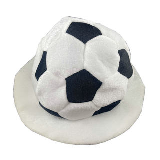 black and white football hat party hat