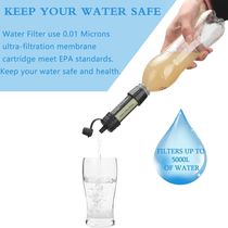 Outdoor mini water purifier camping filter survival supplies water purification straw