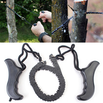 Outdoor convenient hand-pulled chain saw garden logging wire saw camping survival chain saw hand-pulled wire saw for wood sawing