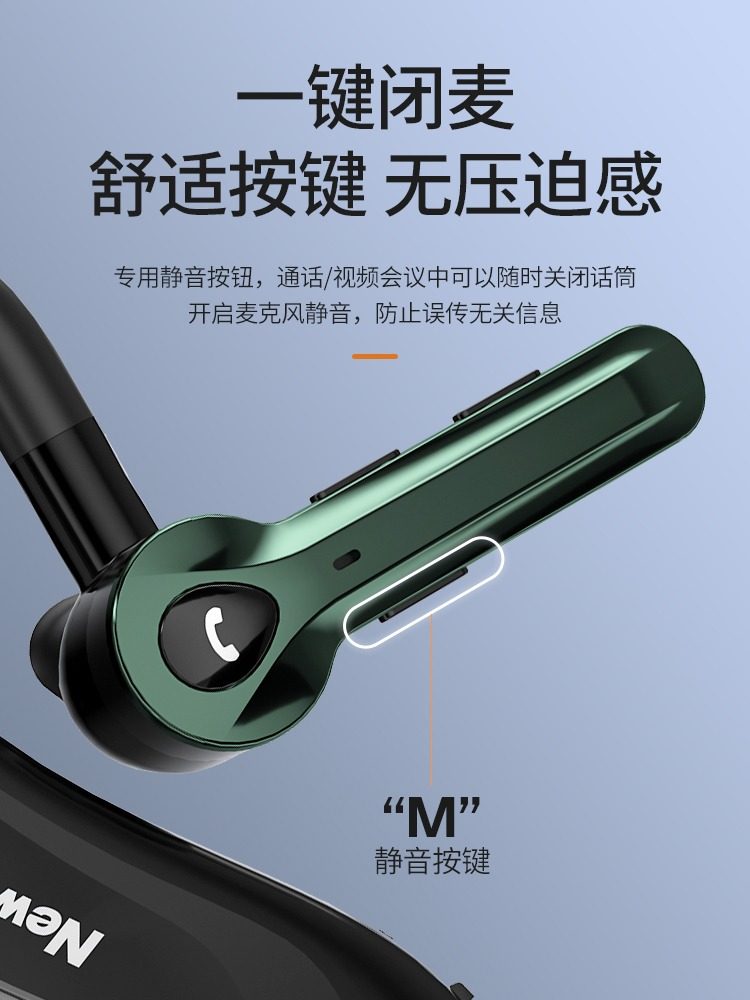 Newman Bluetooth Headset Wireless Single-Ear Ear-Hook Type Heavy Bass Running Sports Business Car Driving Headset Sl88