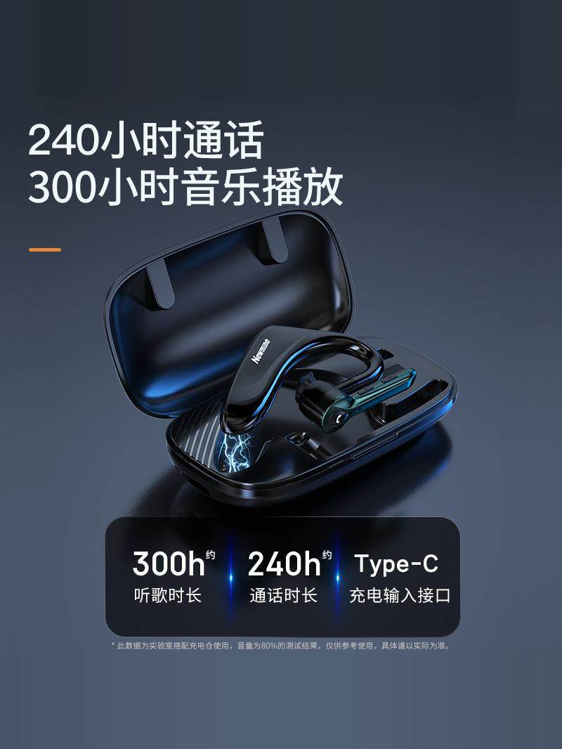 Newman Bluetooth Headset Wireless Single-Ear Ear-Hook Type Heavy Bass Running Sports Business Car Driving Headset Sl88