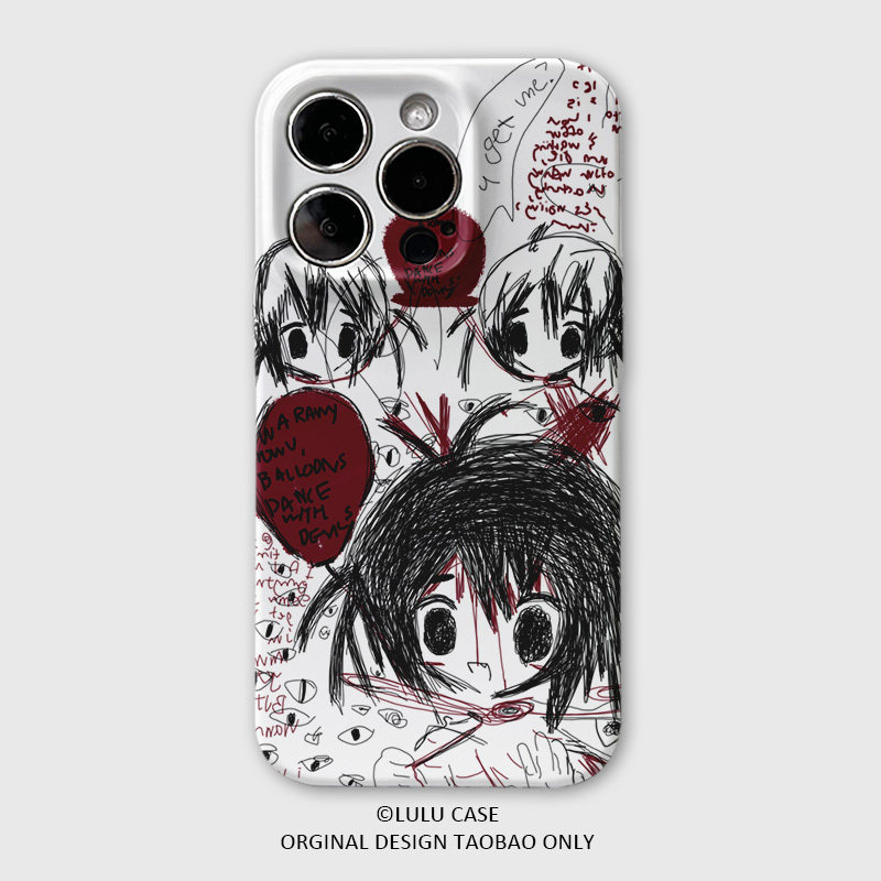Пленка Subculture millennium retro girl подходит для чехла для мобильного телефона iPhone16/15promax Apple 14 hard shell xsmax personality SE3 niche XR13pro/8plus Redmi k60pro Изображение 1