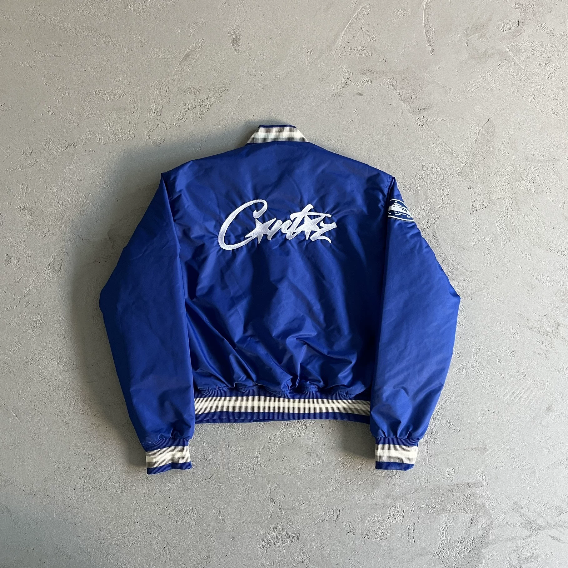 Blue jacket, with embroidery, ethnic style