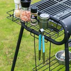 Stainless steel barbecue frame Outdoor home charcoal grilled stove wild tool barbecue barbecue full set of carbon grilled stove shelves