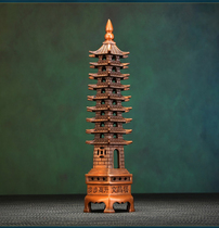 Real all-copper Wenchang Tower ornaments nine-story and thirteen-story Chinese-style home study tabletop ornaments Wenfeng Tower