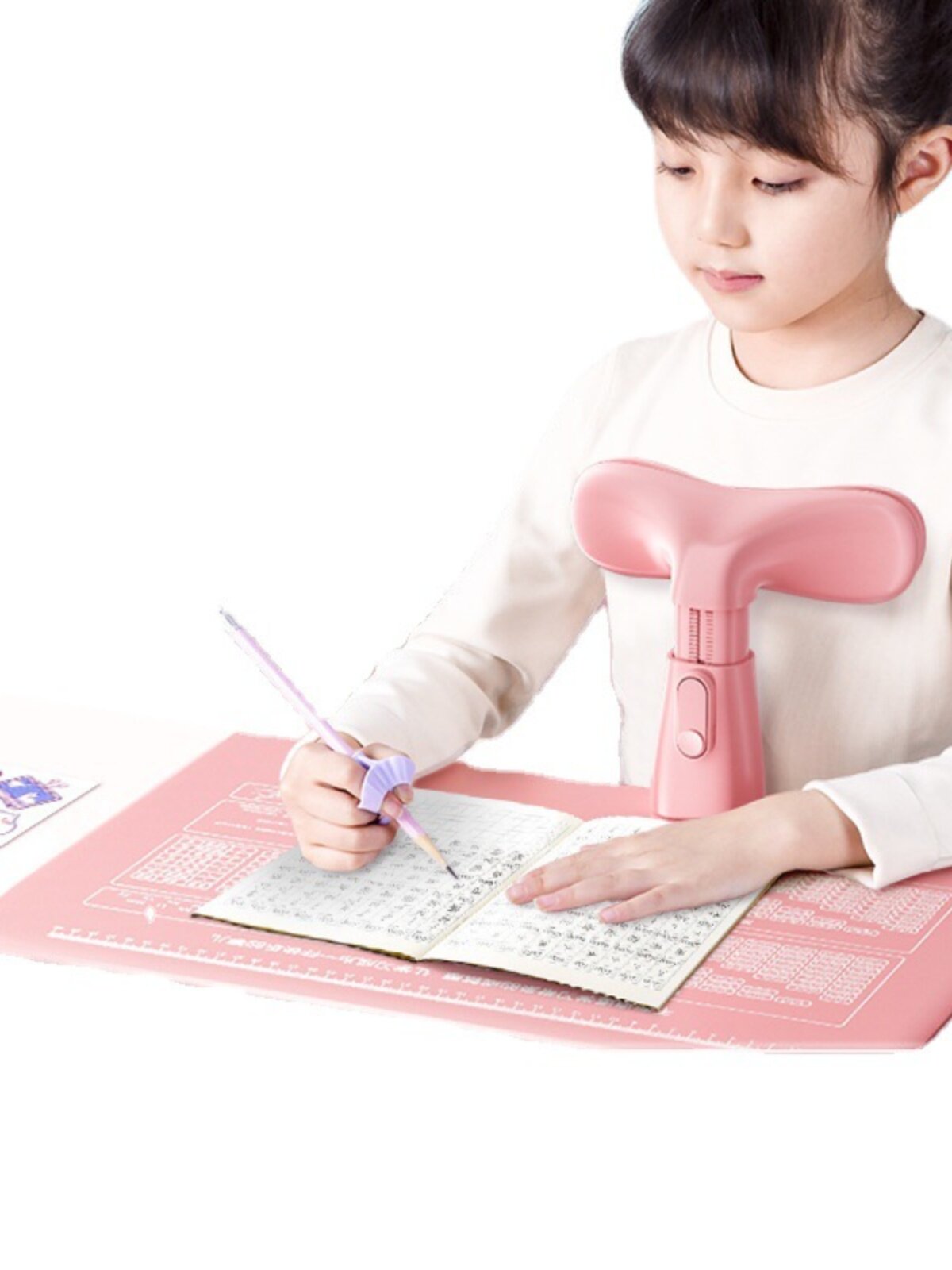 Writing Posture Corrector for Primary School Students, Desktop Model for Children to Do Homework, Anti-Head-Down Correction Tool, Eye Protection Vision Protector Stand, Anti-Hunchback, Children's Desk Posture Straightening Adjuster