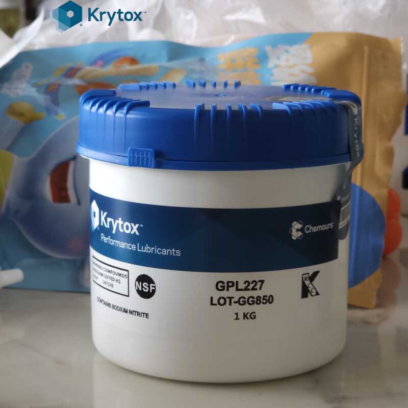 Original Dupont Chemours Krytox Gpl205 206 226 227Fg Lvp Perfluoropolyether High-Temperature Lubricating Grease