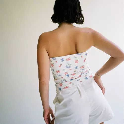 Новая женская бюстгальтер короткая цветочная точка в горошек