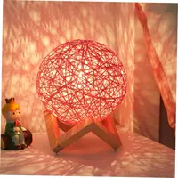 USB -заглушка модель 15см (розовый красный) Регулировка Яркость+ деревянная рама