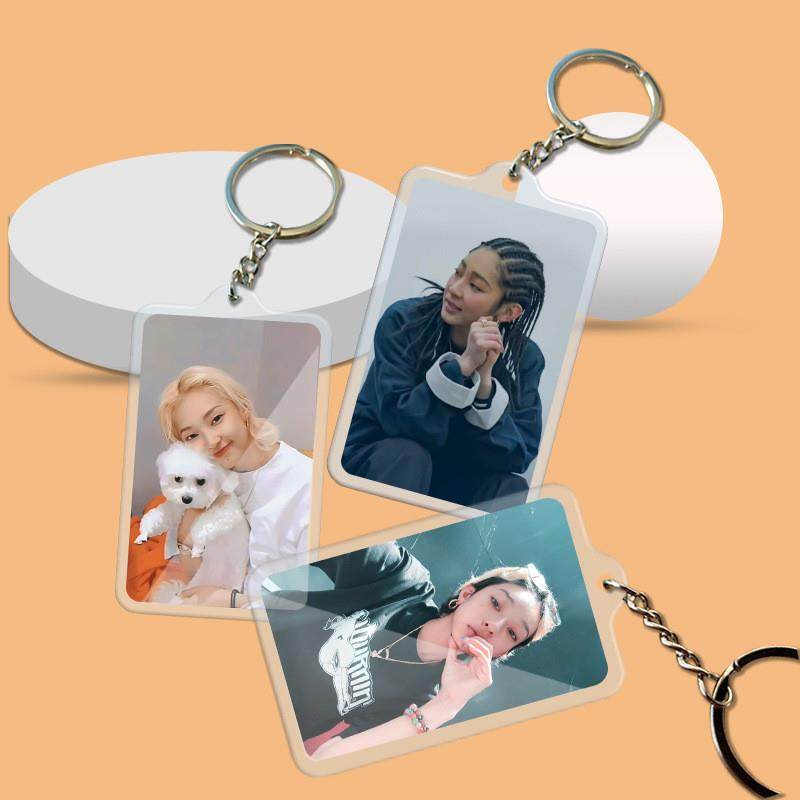New Kyoka Acrylic Keychain Key Ring New Card-Style Pendant Luggage Tag Double-Sided Celebrity Merchandise
