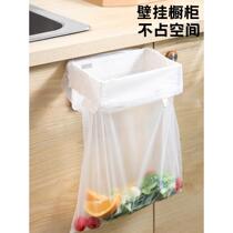 Cabinet door hanging trash can portable plastic bag garbage bag support frame foldable bathroom storage paper basket