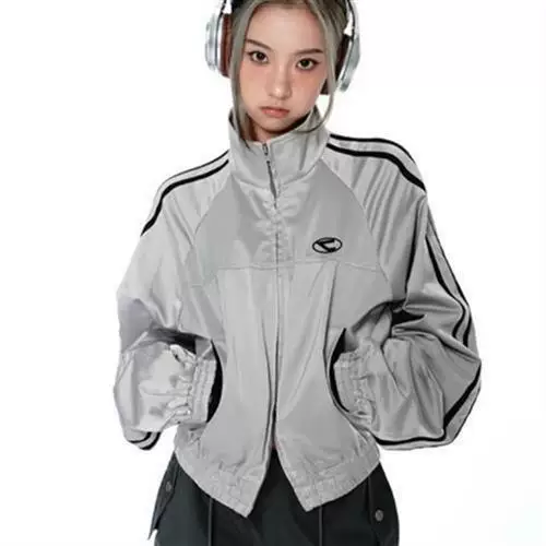 [Корейские женские акуби уличная мода винтажные кибер Y2K куртки эстетика]
