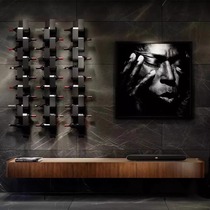 Iron wall-mounted wine rack bar bar modern simple wine rack restaurant wall-mounted creative wine display rack