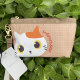 Cat cute hand-held bag coin wallet key bag casual storage bag ID bag cartoon small coin wallet