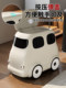 Creative Retro Bus Trash Can 2026 New Model for Home Use, High Aesthetic Value, Movable with Lid, Suitable for Living Room, Bedroom, Bathroom