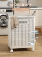 Foldable Dirty Laundry Basket for Home Bathroom, High-Capacity Laundry Hamper with a Stylish Design, Laundry Cart Storage