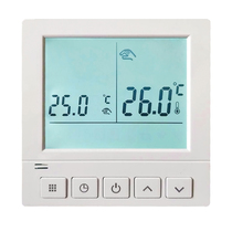 Smart electric floor heating thermostat WIFI mobile phone remote carbon fiber electric heating temperature control switch digital display