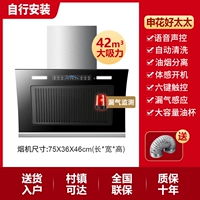 Интеллектуальная модель 75 см двойного моторного голосового управления AI Intelligent+Мониторинг газа [Self -Installation]