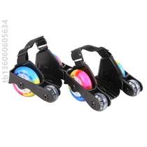 With luminous starry sky roller skates PU roller skating Heelys shoes learning roller skates wind and fire auxiliary wheels childrens light wheels four wheels