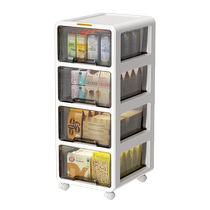 Kitchen rack storage cabinet multi-functional floor-standing drawer storage cabinet home desktop snack condiment storage cabinet