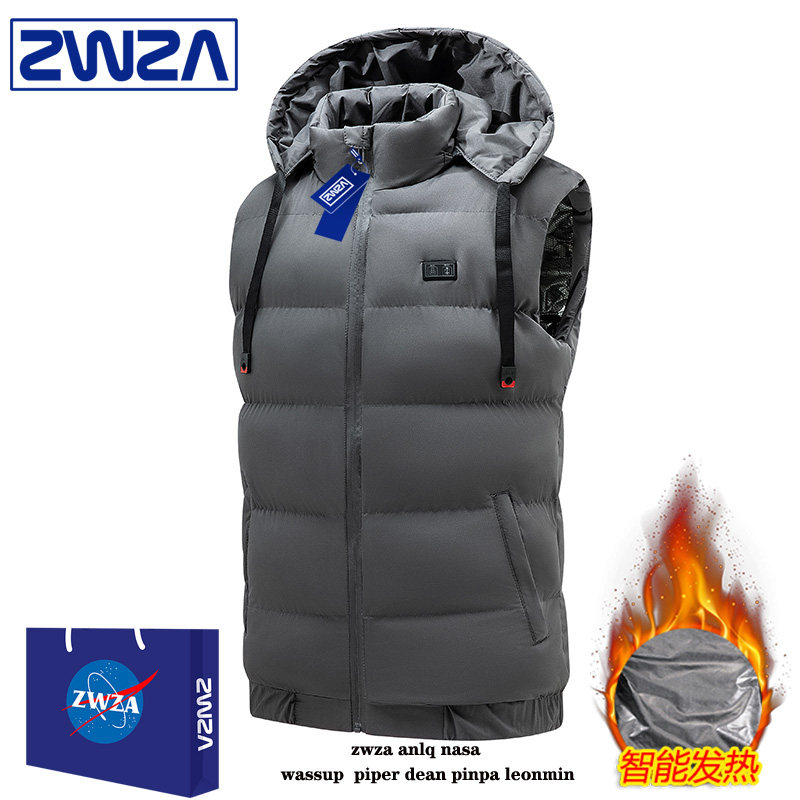 Xiaomi Smart Charging Heating Machia Men Fever Warm Down Cotton Graphene Charging Treasure Big Code Vest Clothes-Taobao